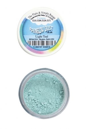 Rainbow Dust Plain - прахообразна боя - СИНЬО ЗЕЛЕН / Light Teal